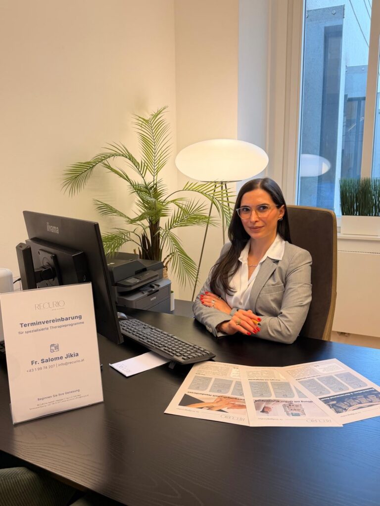 Ms Jikia, Patient Management, explains and organises the treatment journey at RECURIO.